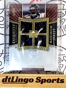New Listing2006 UD Exquisite Collection MICHAEL VICK #XXL-MV Falcons Quad Jersey Gold /35
