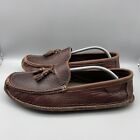 Cabela's Moccasin Driving Loafers Men's Size 12 EE Brown Leather Tassel
