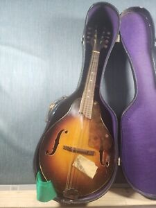 ANTIQUE 1950'S KAY Mandolin VERY OLD box is damaged selling as is