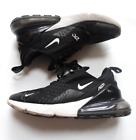 Nike Air Max 270 Women's Size 8 Black White Athletic Running Shoes (Has Hole)