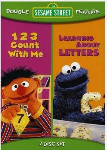 Sesame Street Double Feature: 123 Count with Me / Learning Abou..  (VG) (W/Case)
