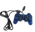 Sony PlayStation 2 PS2 Ocean Blue Clear Controller OEM DualShock 2 SCPH-10010