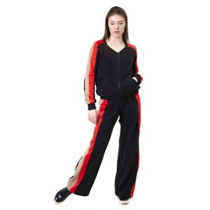 Women's Tracksuit Set with Strips on The Sides Bomber Jacket and Pants. Sizes 10