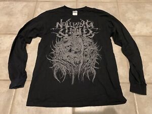 VINTAGE No Living Witness Black Long Sleeve Shirt Death Metal hxc sxe