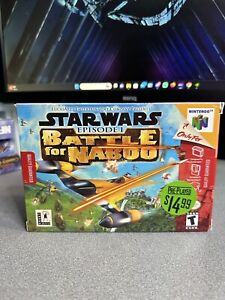 Star Wars: Episode I: Battle for Naboo N64 Complete CIB Good Condition! RARE!