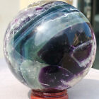 New Listing1.23LB Natural Colourful Fluorite Sphere Quartz Crystal Ball Healing