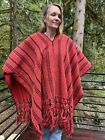 Vintage 1970s woven poncho,  one size fits all