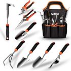 Garden Tool Set 9 Piece Stainless Steel Heavy Duty Gardening Tool Set With Nonsl