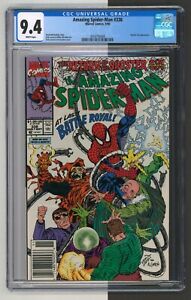Amazing Spiderman #338, CGC 9.4, NM, Rare Newsstand, Larsen Cover, Marvel 1990