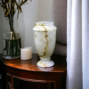 Marble Vase |13 inch White Onyx Decorative Vase