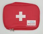 First Aid Kit Pouch/Box/Bag Empty Zipper Red Soft Side  (Emergency) New