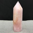 1.57LB Natural pink rose crystal square column quartz crystal rod point healing