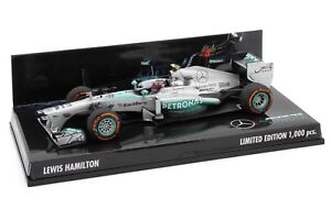 1/43 Minichamps Lewis Hamilton Mercedes Petronas F1 W04 2013 United States GP 1