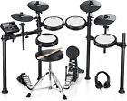 🥁 Donner DED-200 Electric Drum Set w/ Quiet Mesh Pad Dual Zone Snare 450+ Sound