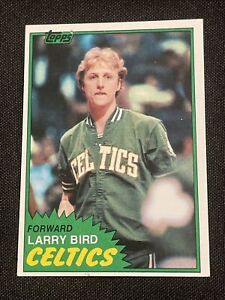 1981-82 Topps 🏀 #4 LARRY BIRD 2nd Year / Solo Rookie RC Celtics ☘️