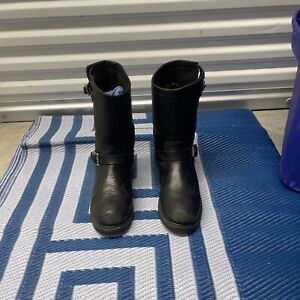 Guide Gear Men's Engineer Black Waterproof Boots Size 9.5M