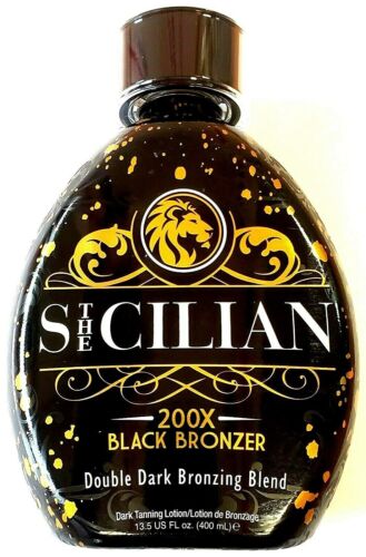 2024 The Sicilian 200x Double Dark Black Bronzer Tanning Lotion Indoor / Outdoor