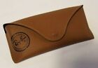 Ray-Ban - Sunglasses Case - Brown Faux Leather w/ Black Logo Black Liner - NEW