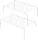 Set of 2 Shelf Wire Metal Shelves Storage Organizer for Kitchen Cabinet Medium