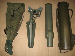 VIETNAM ERA M49   SPOTTING SCOPE  and M15 tripod, both cases, and both end caps
