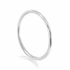 Solid Sterling Silver Ring Midi Thin Stacking, 1mm Polished Band, Sizes  1 to 8