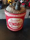 5 Gallon Vintage Kendall Motor Oil Can Inv#498