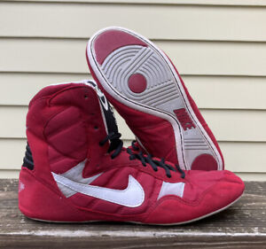 Mens size 8.5 Nike Greco Wrestling Shoes Red Vintage