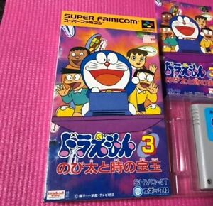 Epoch 1994 DORAEMON 3 Toki no Hogyoku Nintendo Super Famicom SNES Used from JPN