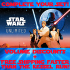 Star Wars Unlimited: Complete Your Set: Common, Uncommon, Rare, & Legendary