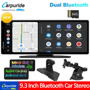 Carpuride 9.3 inch Apple CarPlay & Android Auto Bluetooth Car Radio Stereo