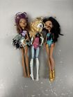Monster High Doll Lot Of 3 Dolls In Played With 2008 Laguna Blue Clawdeen