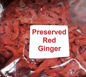 6 oz Preserved Red Ginger Natural Asian Chinese Snack Free Shipping