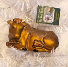 2013 OLD WORLD CHRISTMAS - OX - NATIVITY BLOWN GLASS ORNAMENT NEW W/TAG