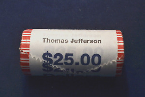 2007 Thomas Jefferson Presidential $1 One Dollar Coin UNC Unopened Roll