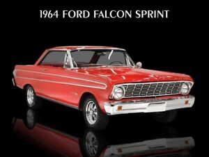 1964 Ford Falcon Sprint NEW METAL SIGN: Beautiful Restoration in Red