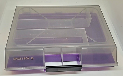 New ListingRaaco Storage Organizer Single Box 16 Purple Craft Tools Fishing