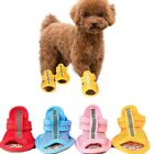 4pcs/set Summer Dog Shoes Non-Slip Breathable Sandals For Small Dogs Pet Socks