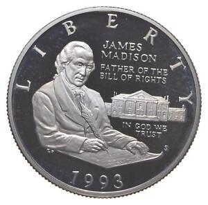 1993 Proof James Madison Bill of Rights Commemorative Half Dollar *0126