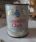 New Listing1960s 8 OUNCE COUNTRY CLUB STOUT MALT LIQUOR FLAT TOP BEER CAN GOETZ 100 YEARS