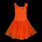 Eliane et Lena girls boutique dress orange tulle sleeveless dress 10