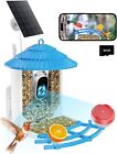 Bird Feeder with Camera Solar Powered, Wireless Outdoor, Real Time Video