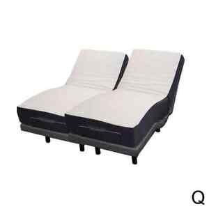 Split Queen Adjustable Bed with 12