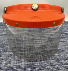 Vintage BELL 240 Visor Orange - From Super Magnum Helmet 10/75 - Visor Only Read