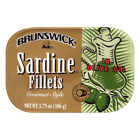 BRUNSWICK Wild Caught Sardine Fillets in Olive Oil [12-Cans]