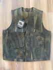 FILSON Rugged Twill Cruiser Vest L Maple Bark Camo Hunting MSRP $260 Snap Front