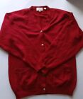 Cashmere Cardigan Sweater Women's M with Pockets Gold Buttons