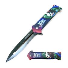 8” Joker Tactical Spring Assisted Open Blade Folding Pocket Knife Survival Knife