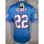 Derrick Henry #22 Titans Oilers NIKE Throwback Game Jersey Men's SMALL NWT