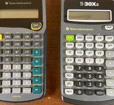 2 Texas Instruments TI 30XA Scientific Calculator With Cover Works Tested