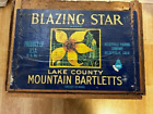 New ListingVintage Mountain Lake Country Bartlett Pear Wood  Crate Blazing Star Hydro Cool